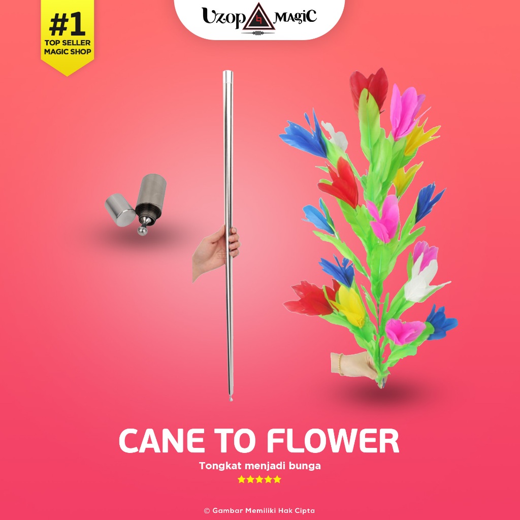 Jual Cane To Flower - Vanishing cane metal - Alat sulap tongkat hilang ...