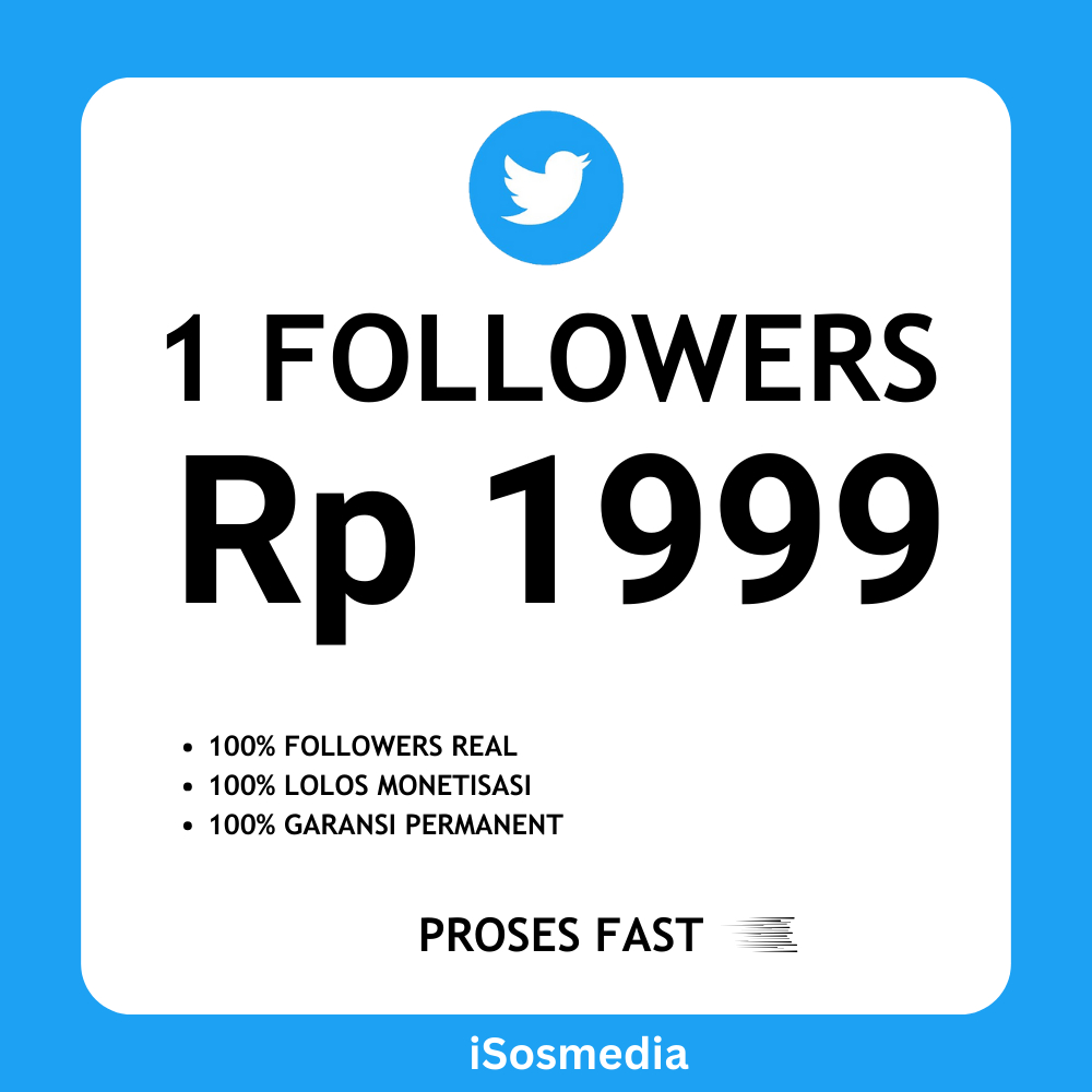 Jual Promo Followers Twitter Murah 