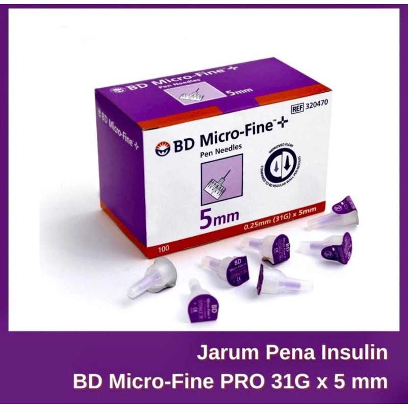 Jual Jarum Insulin Bd Microfine G X Mm Harga Per Box Isi Pcs Shopee Indonesia