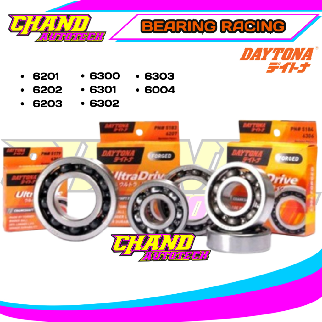 Jual Bearing Racing Daytona Klaher 6201 6300 6301 6202 6203 6302 6004 ...