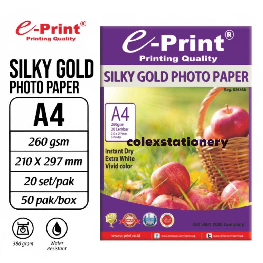 Papercutz A3 Inkjet Printer Photo Paper, 50 Sheets (260 GSM), Single