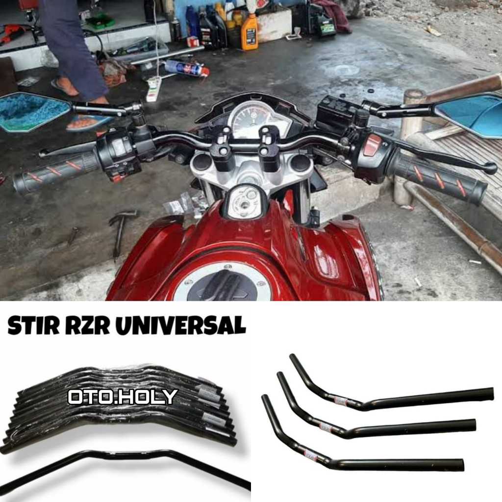 Jual STANG YAMAHA RZR FULL BLACK UNIVERSAL MURAH PNP CB 150R VIXION ...
