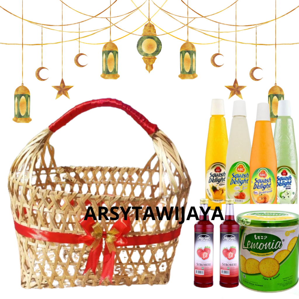 Jual TAS KERANJANG BESAR IDUL FITRI / TAS HAMPERS / KERANJANG PARSEL