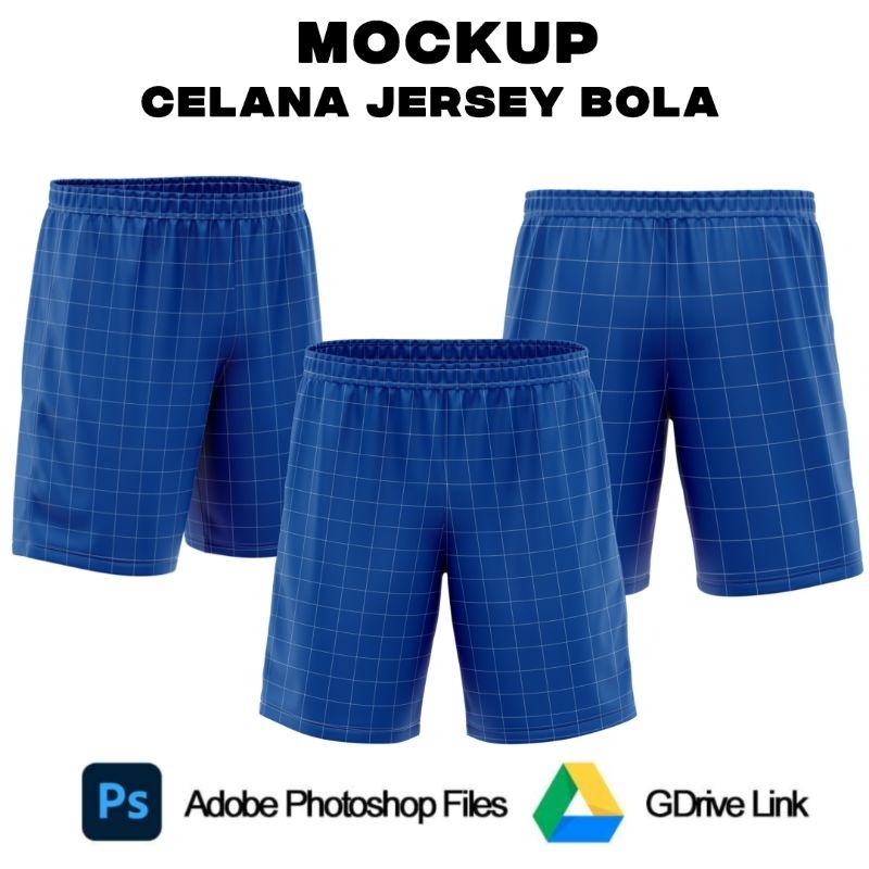 Jual Mockup Celana Jersey Bola (Front & Halfside View) | Shopee Indonesia