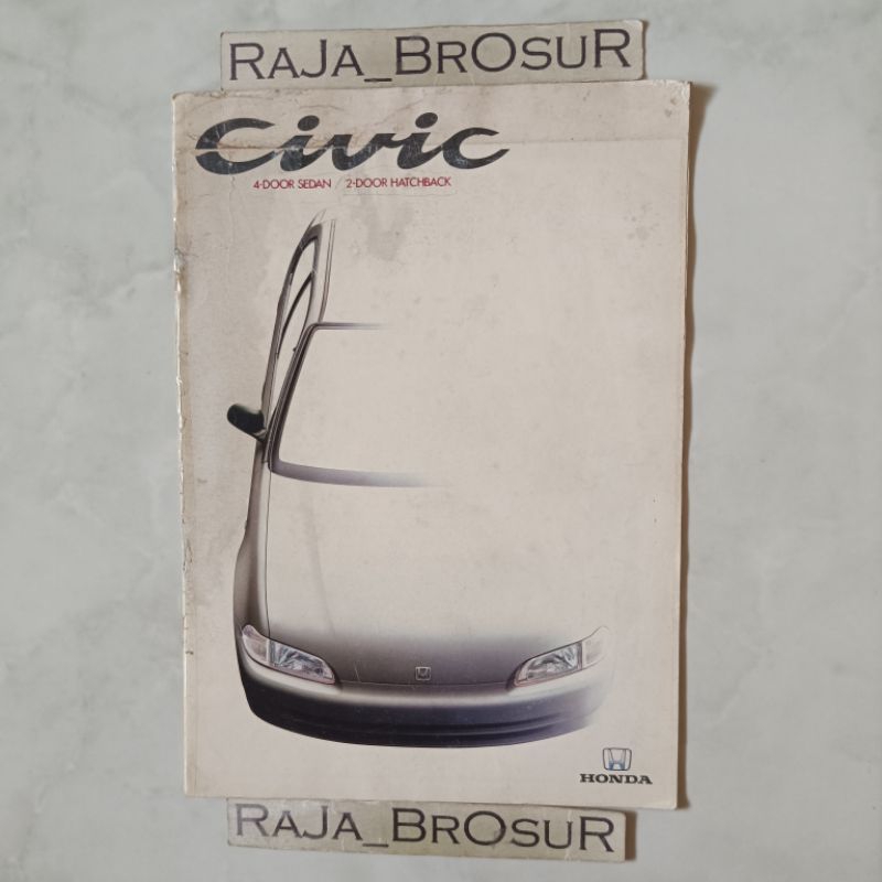 Jual Poster brosur katalog booklet jadul lawas Honda Civic Genio/Civic ...