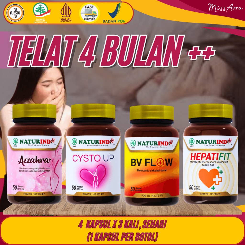 Jual Azzahra Jamu Memperlancar Datang Bulan Atau Haid Menstruasi 1 2 3 ...