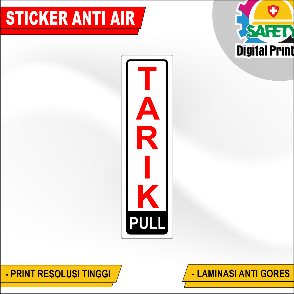 Jual STIKER AWAS KACA STIKER DORONG PINTU/GESER PINTU STICKER RAMBU ...