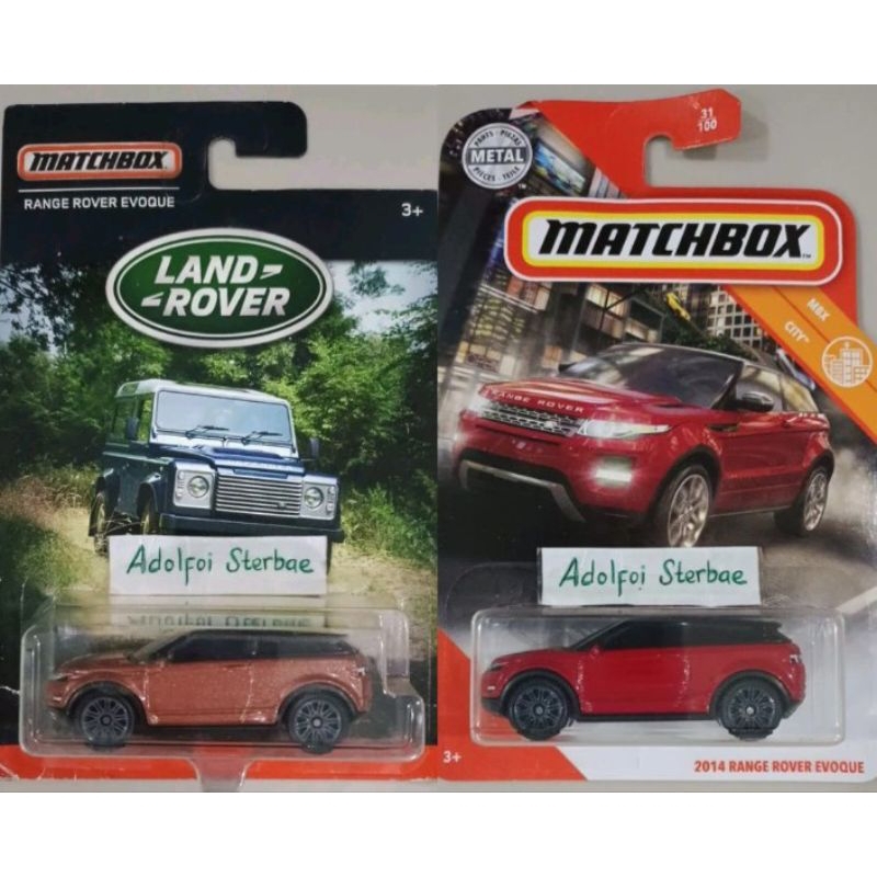 Jual matchbox 2014 range rover evoque mbx city edisi land rover ...