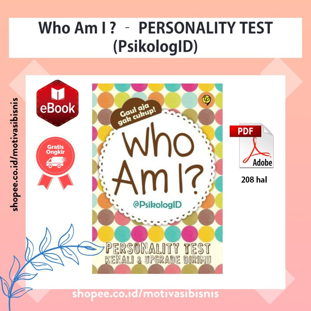 Jual Personality Test (Who Am I) Tes Kepribadian Sederhana | Shopee ...