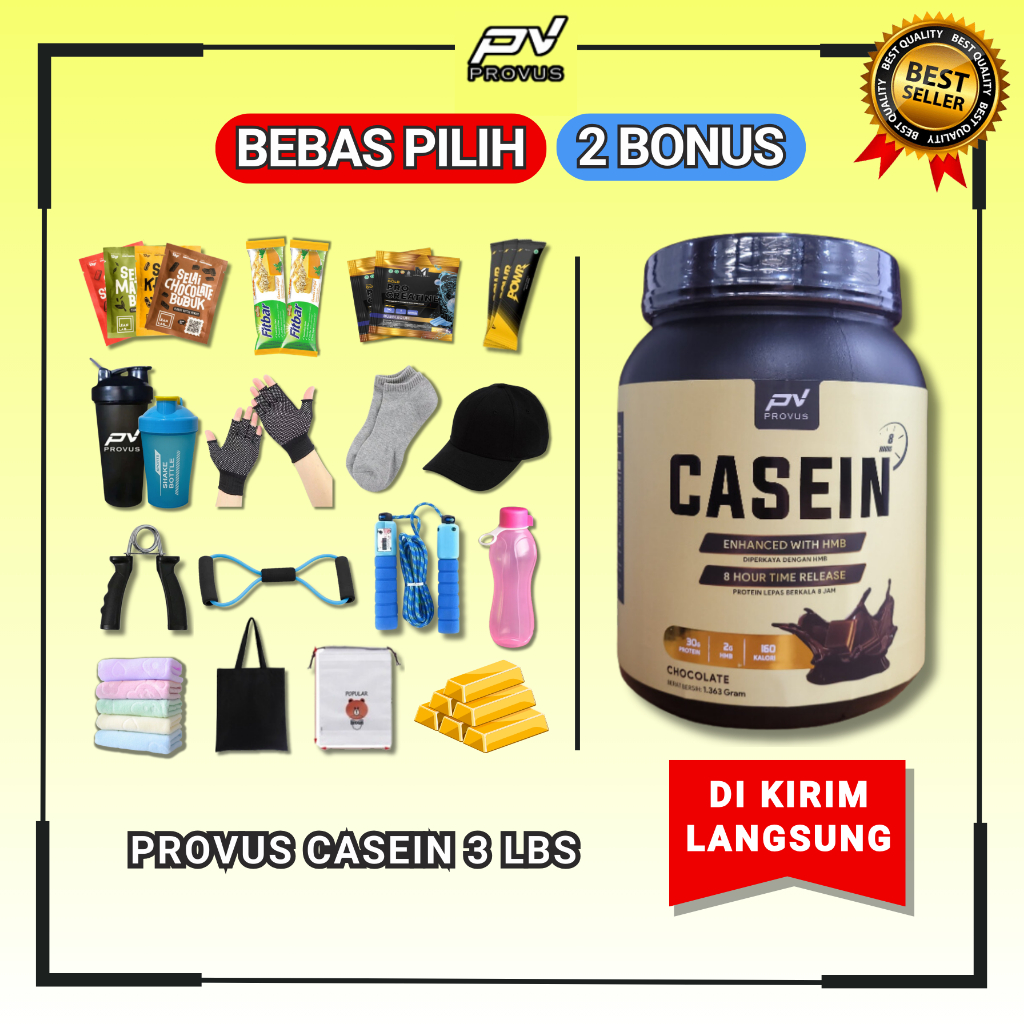 Jual [GARANSI ORIGINAL] Provus casein Susu Time Release HMB Whey