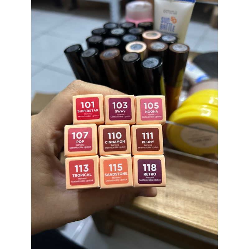 Jual ♥️ SORZKA ♥️ HANASUI MATTEDORABLE LIPSTICK MURAH SEMARANG Shopee