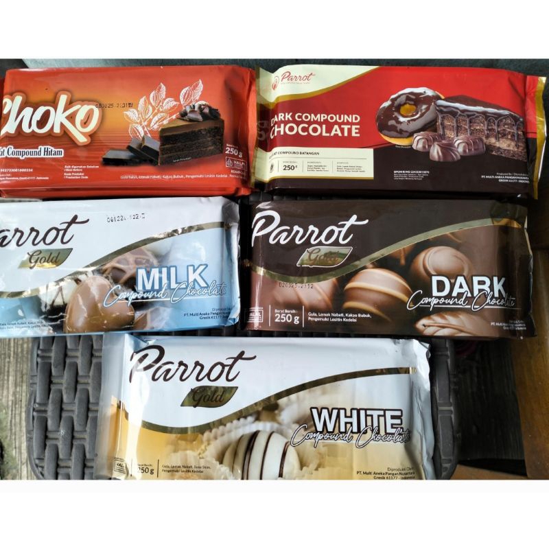 Jual Choko Cokelat Batangan Dark Compound / parrot coumpound Coklat ...
