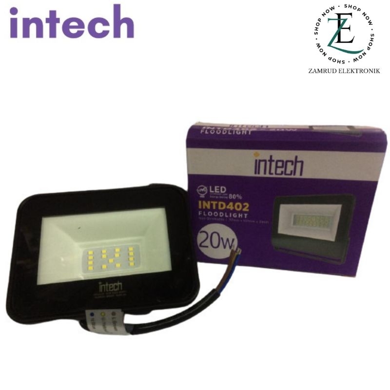 Jual INTECH Lampu Sorot LED 10 WATT / 20 WATT / 30 WATT / 50 WATT / 100 ...