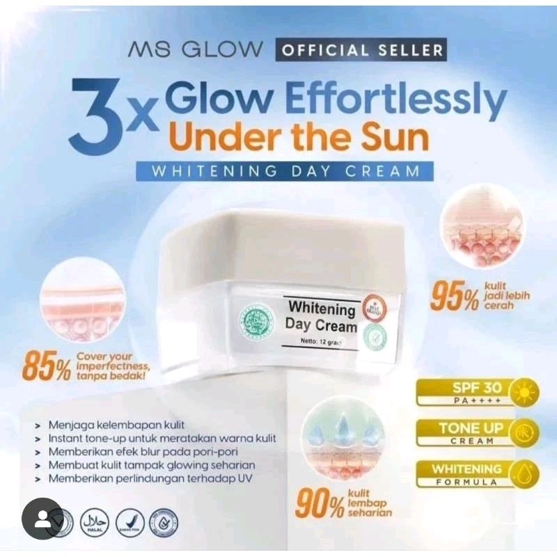 Jual Day Cream Ms Sunwhite Sunglow Sunscreen Jj Glow Mini Ms Glow