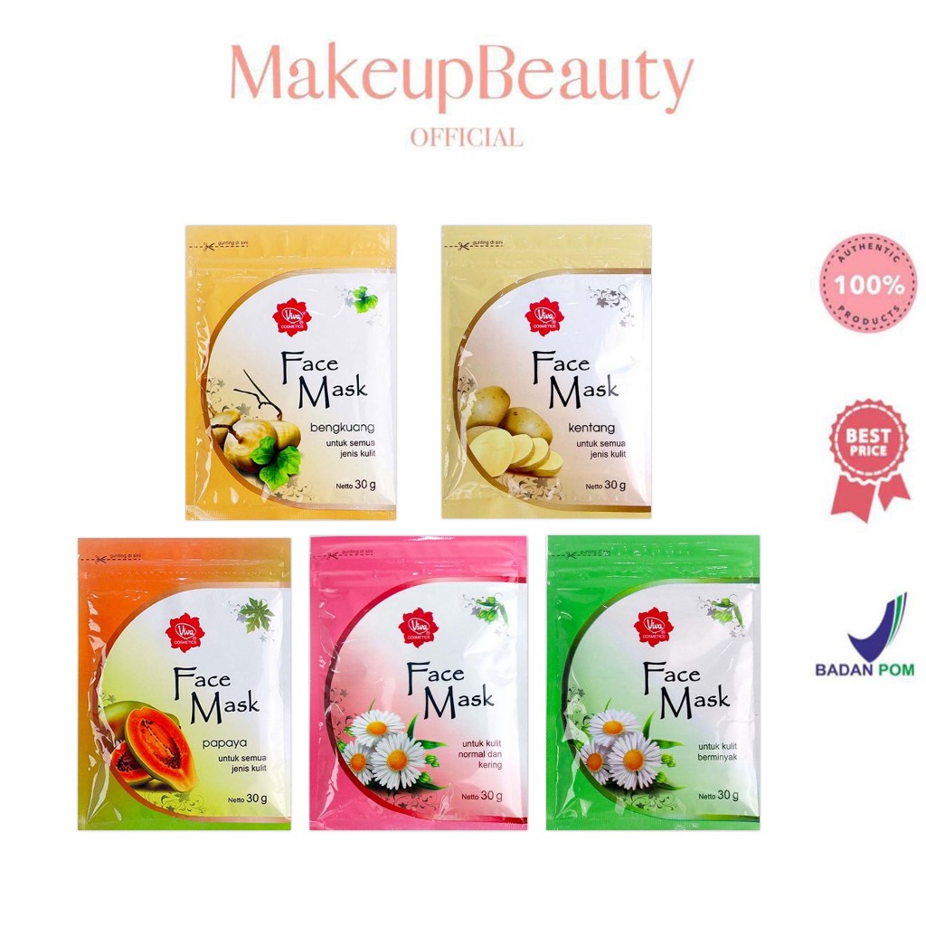 Jual VIVA Face Masker 30 gr - Masker Wajah | Shopee Indonesia