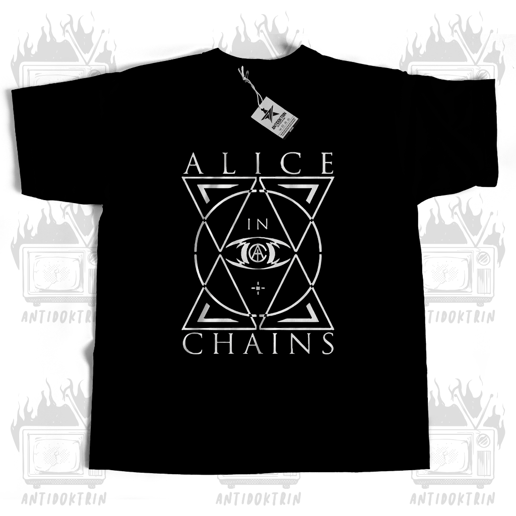 Alice In Chains T Shirt Wonderland Band Logo New Official Mens Black Long Sleeve Size L