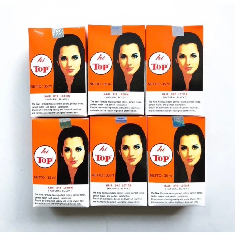 Jual (12 Pcs) Semir Rambut Hi Top Hitam 35ml Hitop 35 (1 lusin ...