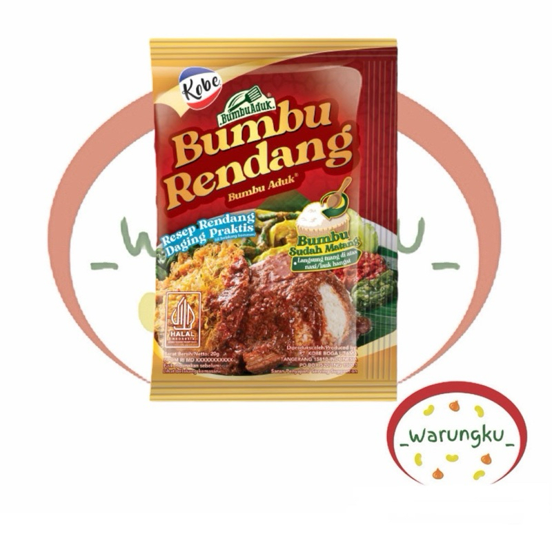 Jual KOBE Bumbu Nasi RENDANG 1pcs Bumbu Aduk Praktis | Shopee Indonesia
