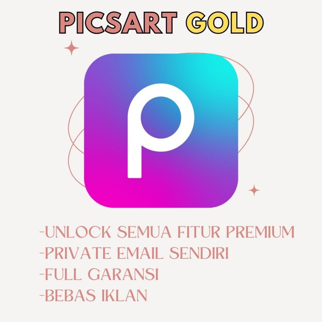 Jual PicsArt Gold Premium Lifetime Bergaransi Selamanya Shopee Indonesia