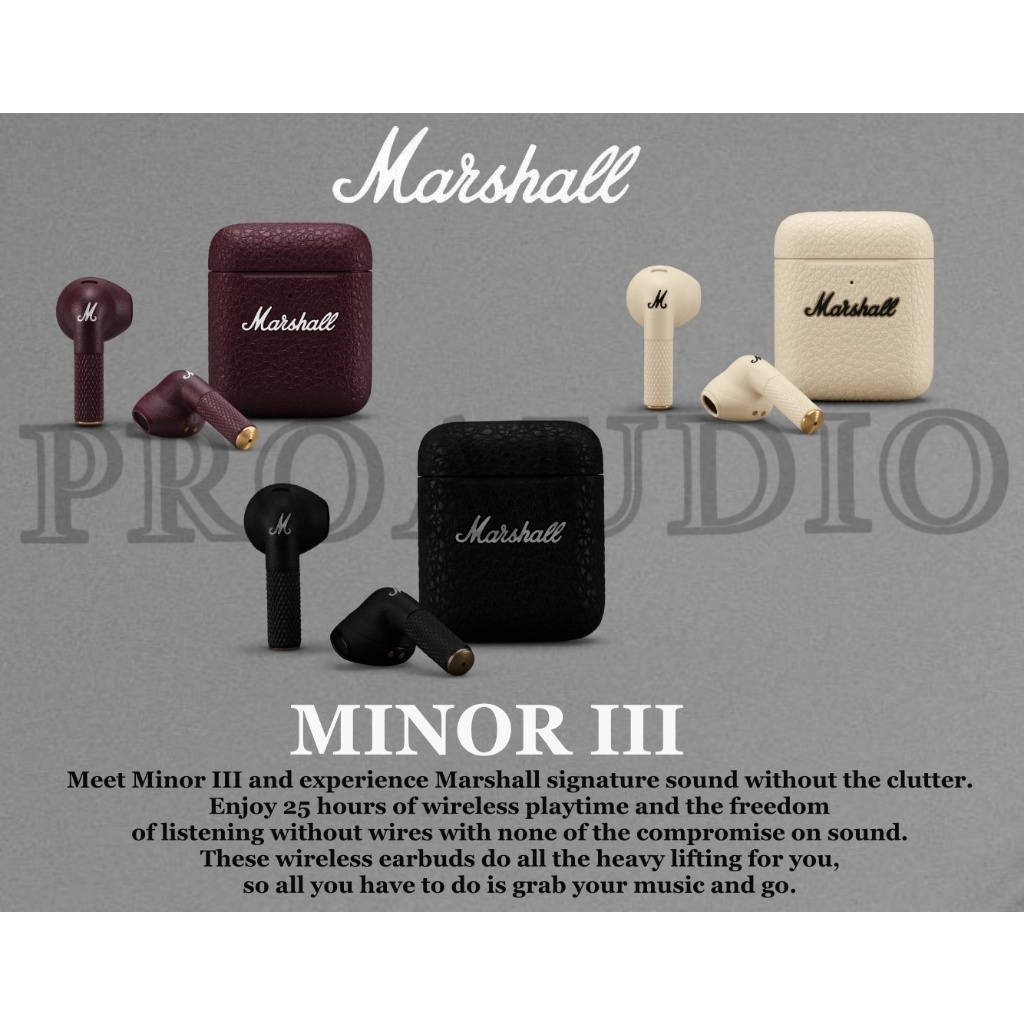 Jual Marshall Minor III True Wireless Headphones Earphones TWS Minor 3 ...
