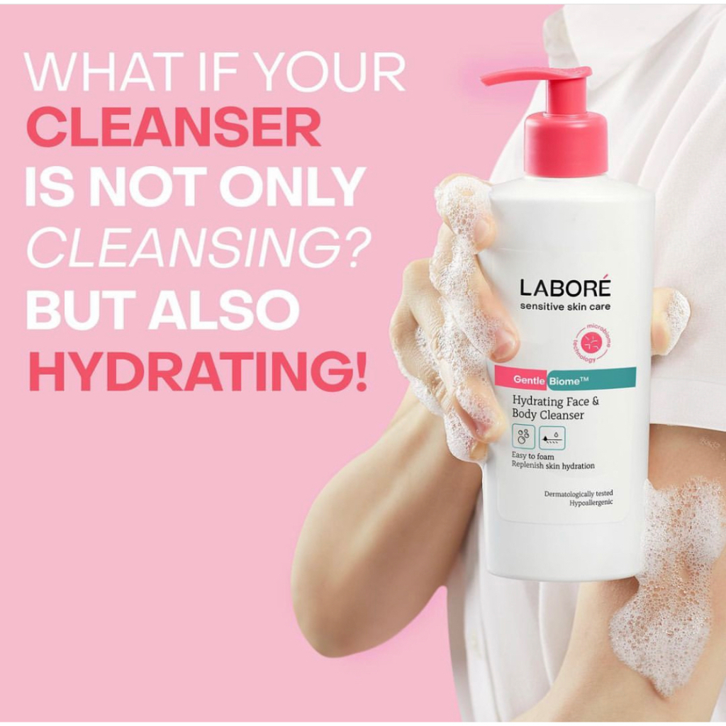 Jual LABORE GentleBiome Hydrating Face & Body Cleanser l Netto 250 mL ...