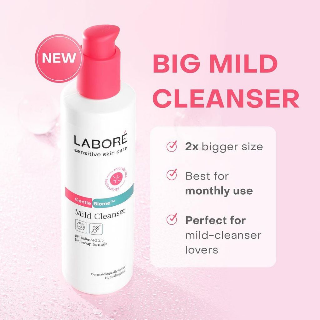 Jual LABORE GentleBiome Mild Cleanser l Netto 225 mL & 100 mL & 50 mL ...