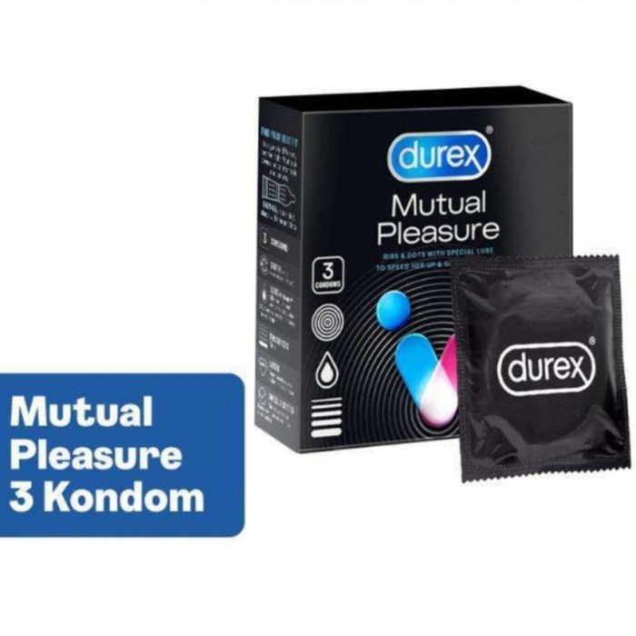 Jual Durex Mutual Pleasure Isi 3s Alat Kontrasepsi Kondom Gerigi