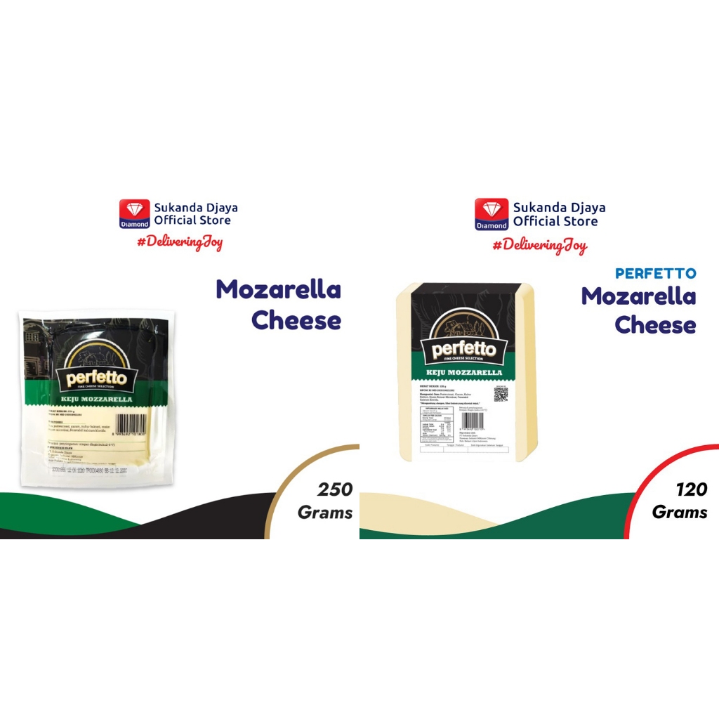 Jual PERFETTO Keju Mozarella Mozzarella 250gr 250 gram 120gr 120 gram