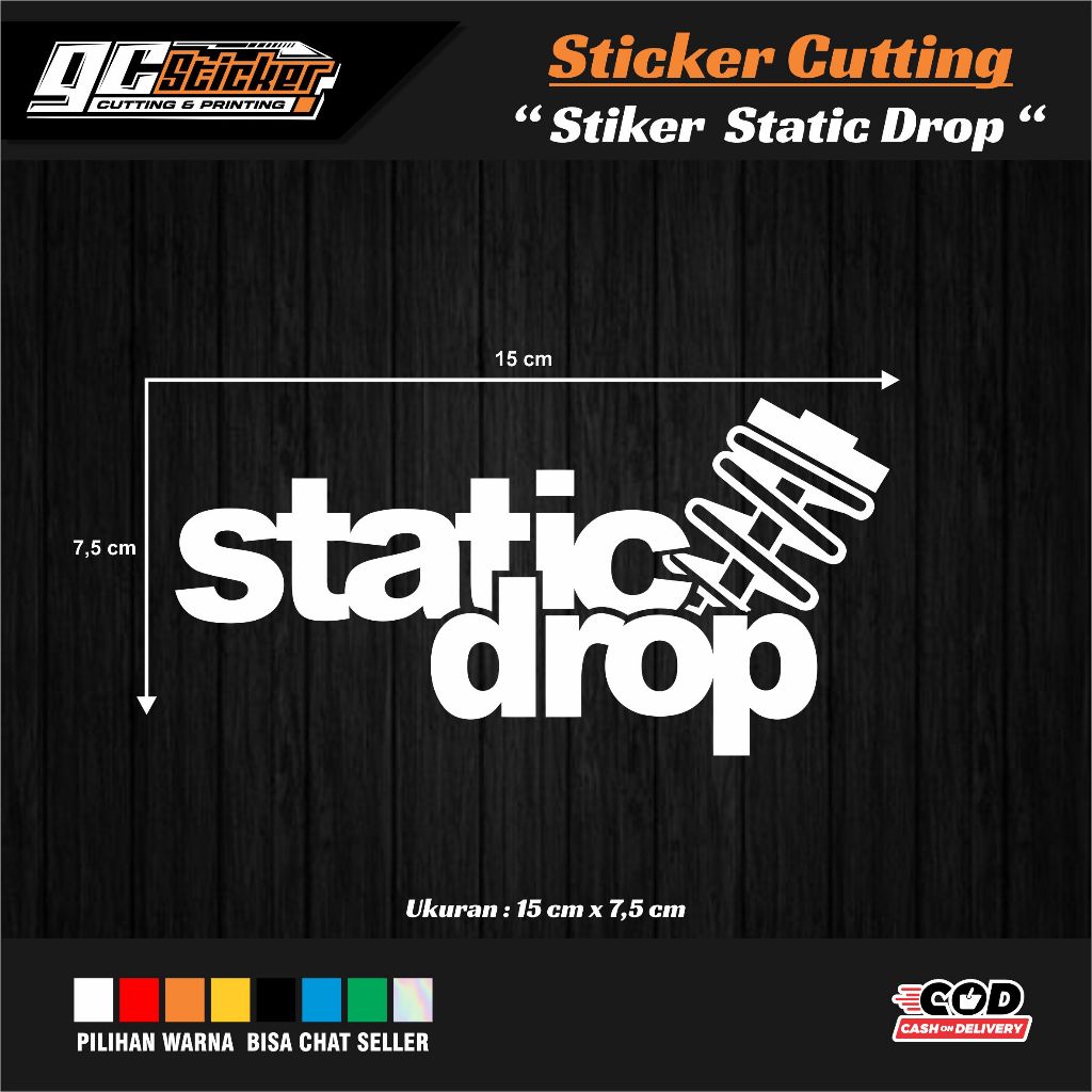 Jual Sticker Stiker Jdm Static Drop Stiker Kanji Jdm Static Drop