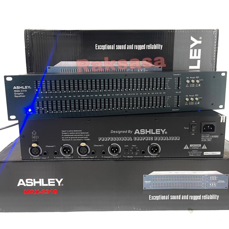 Jual Equalizer Ashley Mqx 2310 2 X 31 Channel Original Shopee