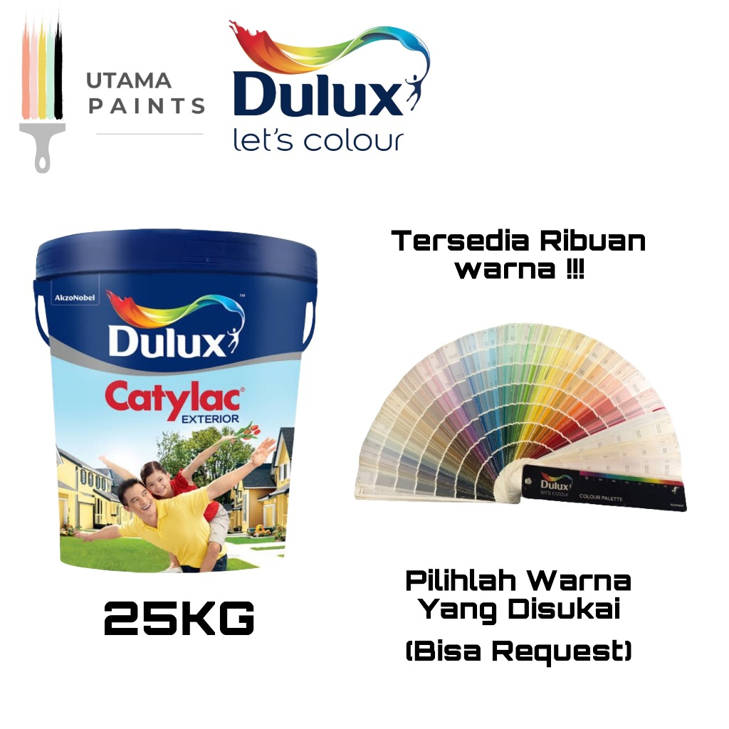 Jual CAT TEMBOK EXTERIOR DULUX CATYLAC 25KG | Shopee Indonesia