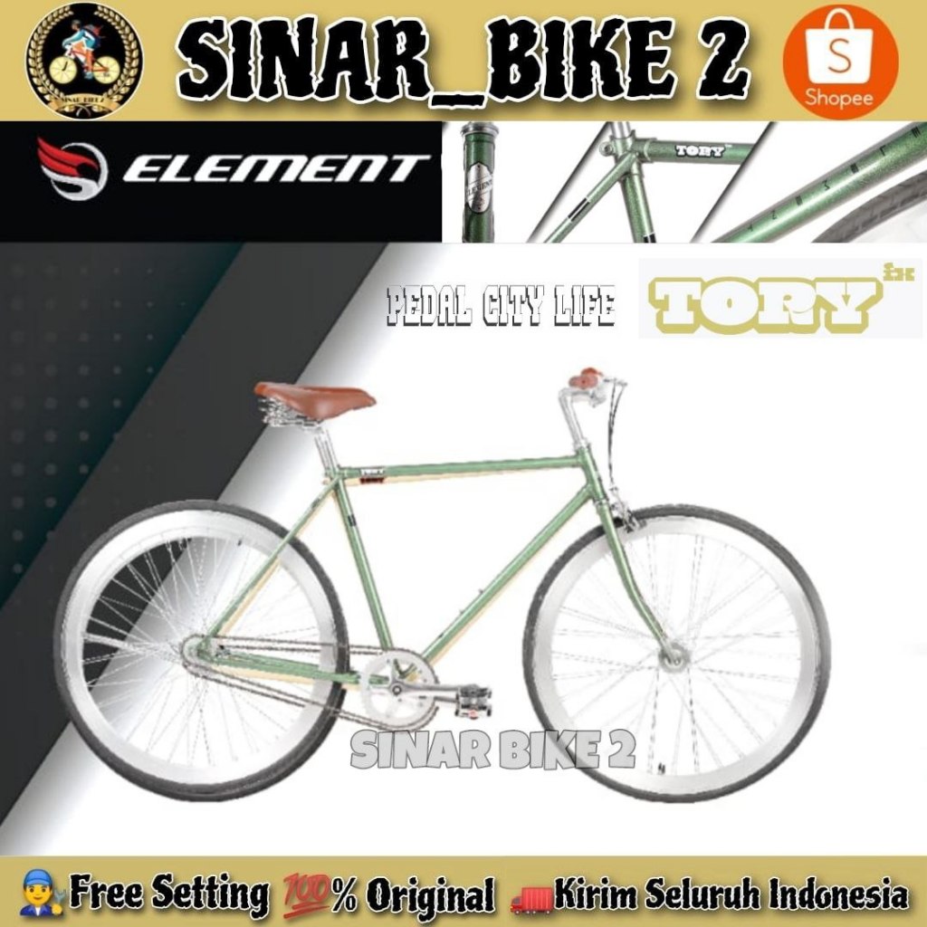 Jual Sepeda Fixie ELEMENT TORY FX 1 Speed 700c | Shopee Indonesia