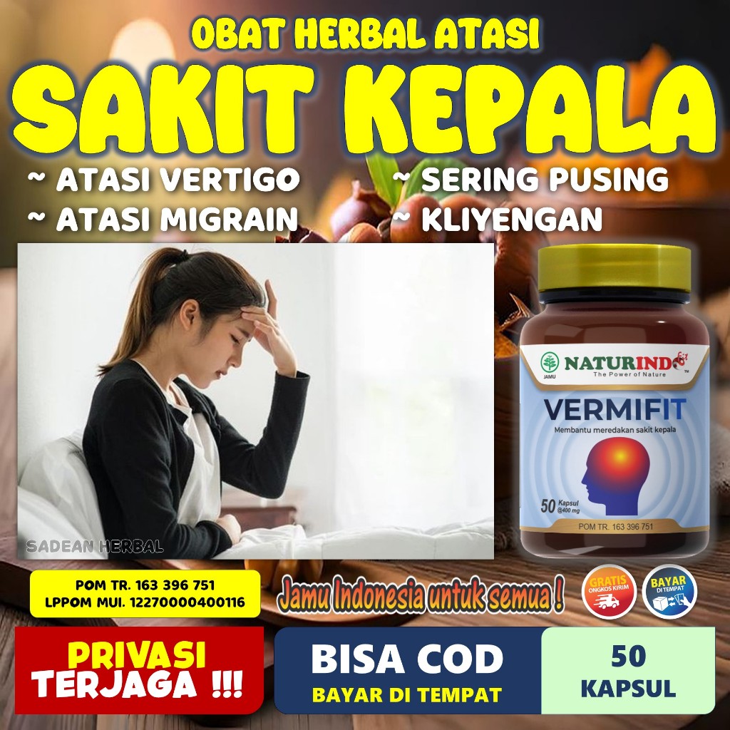 Jual Obat Sakit Kepala Vertigo Migren Pusing Herbal Shopee Indonesia