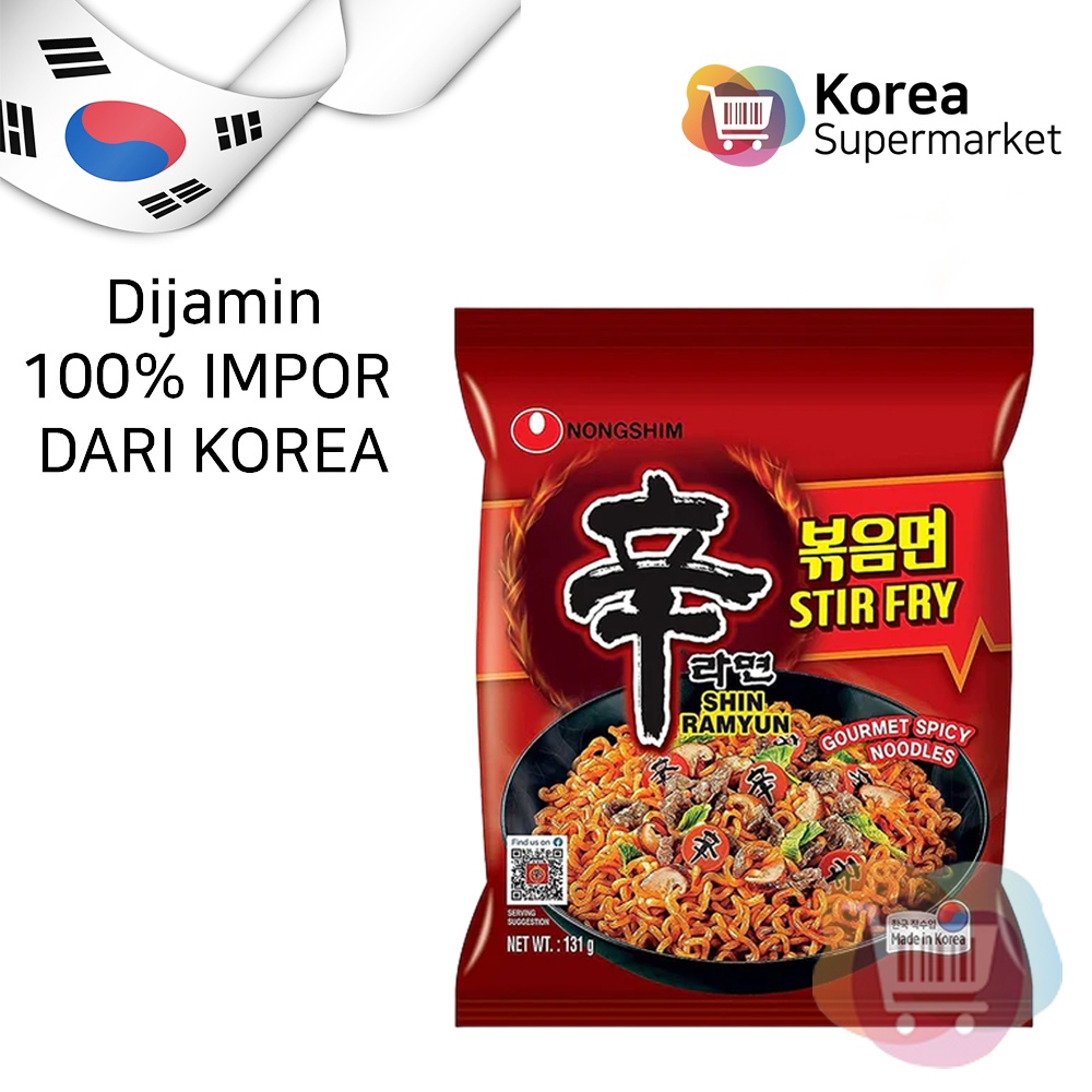 Jual NONGSHIM Shin Ramyun Stir Fry Gourmet Spicy Noodle 131gr | Shopee ...