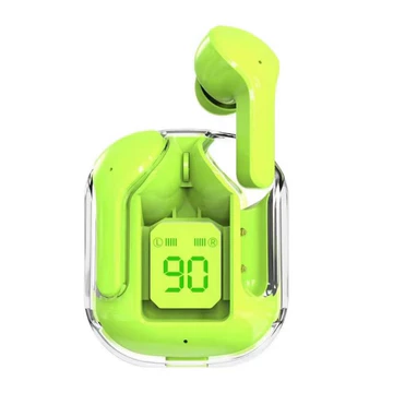 (GB) Headset Bluetooth TWS Air31 Wirelles LED Display Tranparan Hifi Sound