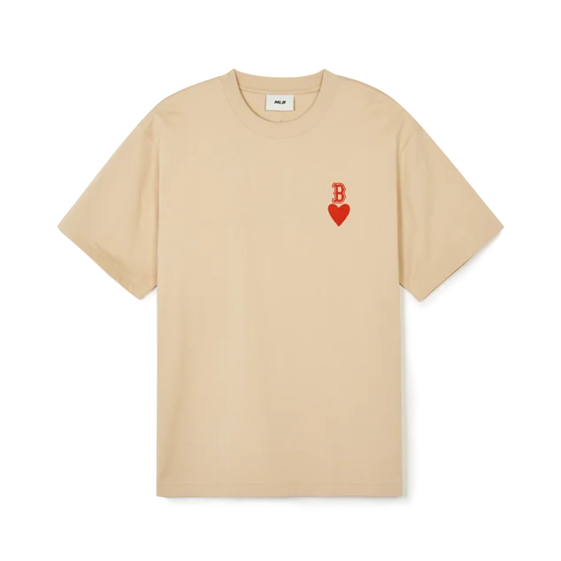 Jual MLB HEART SMALL LOGO OVER FIT T-SHIRTS | Shopee Indonesia