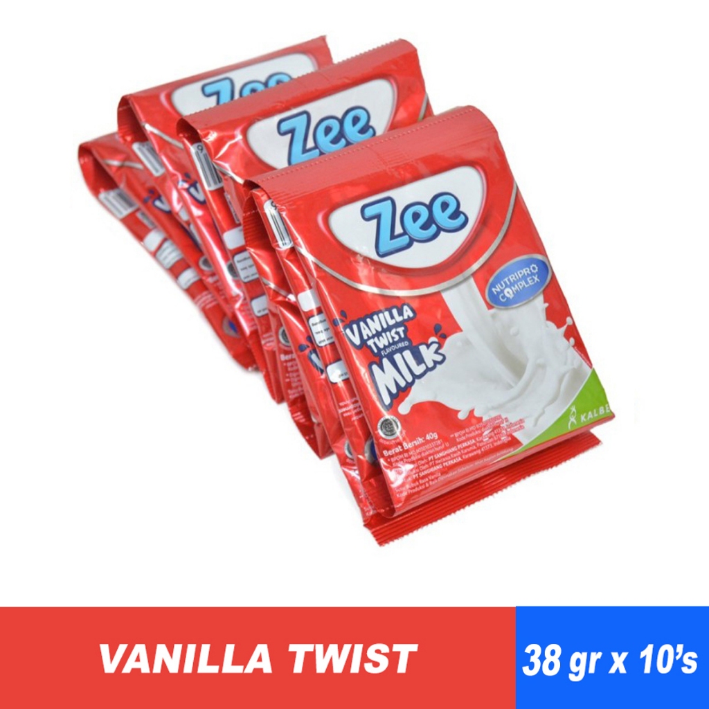 Jual Zee Powder VANILA Twist Susu [38 g/ 10 Sachets] | Shopee Indonesia
