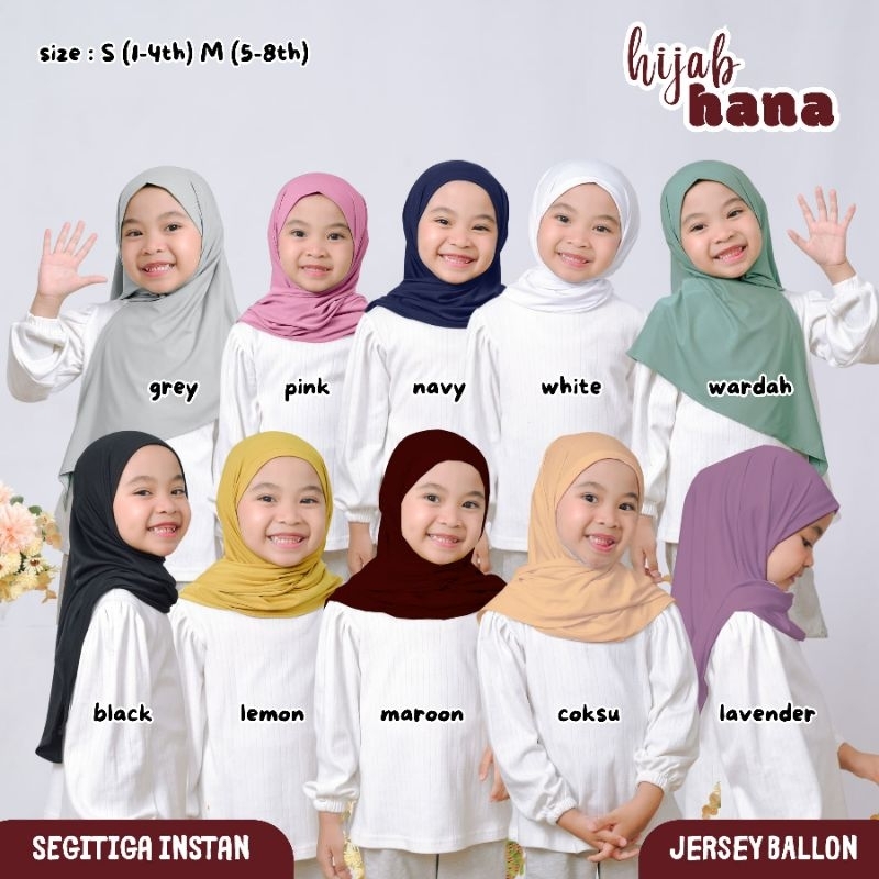 Jual HANA HIJAB/jilbab segitiga instan | Shopee Indonesia