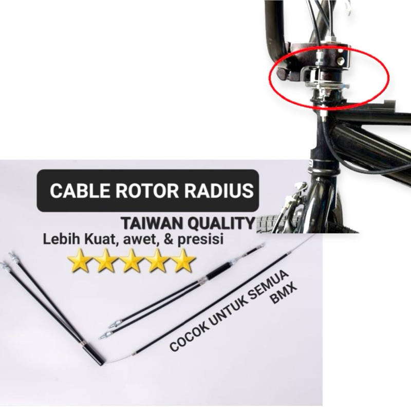 Jual CABLE ROTOR SEPEDA BMX TALI REM BRAKE BMX ROTOR RADIUS KABEL REM ...