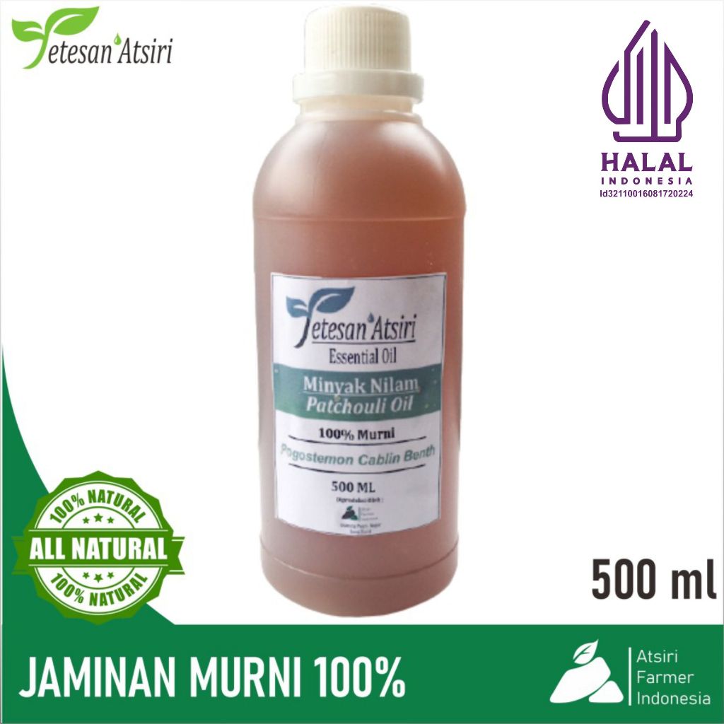 Jual 500ml minyak atsiri nilam minyak nilam murni patchouli oil