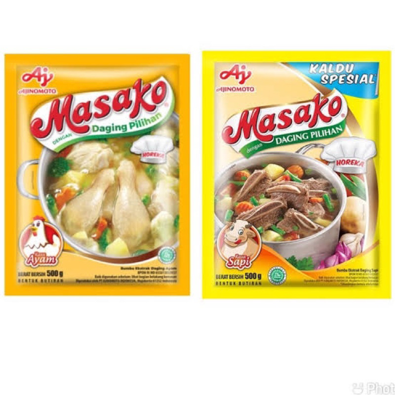Jual MASAKO RASA AYAM / RASA SAPI 500gr/1 kg | Shopee Indonesia