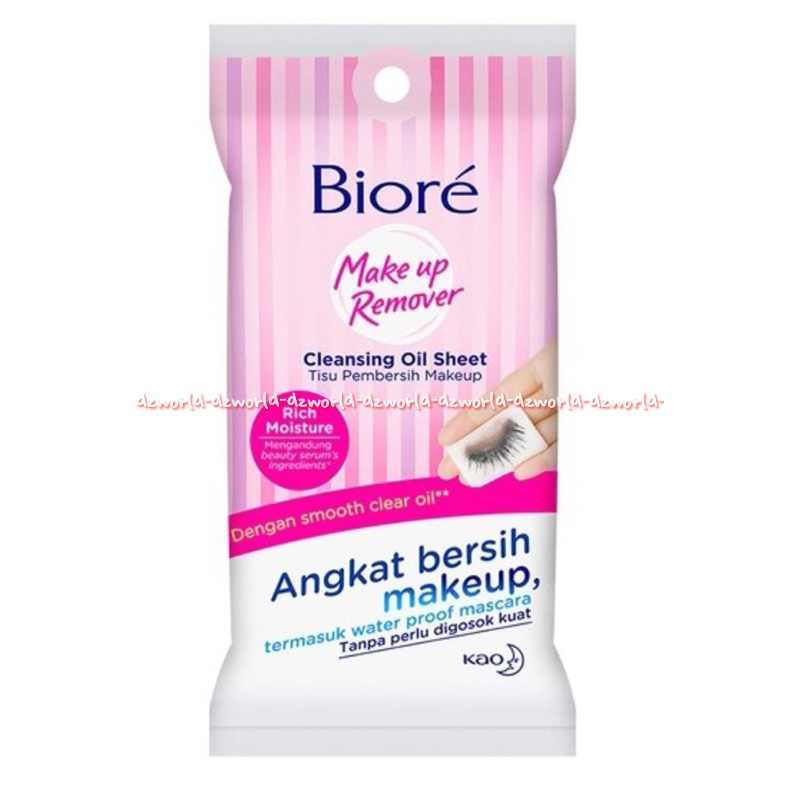 Biore Make Up Remover 2Lembar Biore Makeup Cleansing Oil Sheet Refill Isi ulang Biore Tissue Angkat Bersih Mascara Tisu