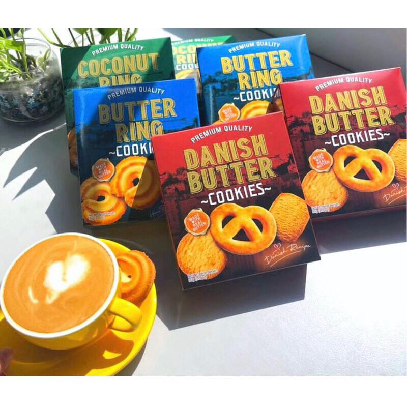 Jual BUTTER COOKIES KOTAK 95GR BUTTER RING COCONUT RING DANISH BUTTER ...
