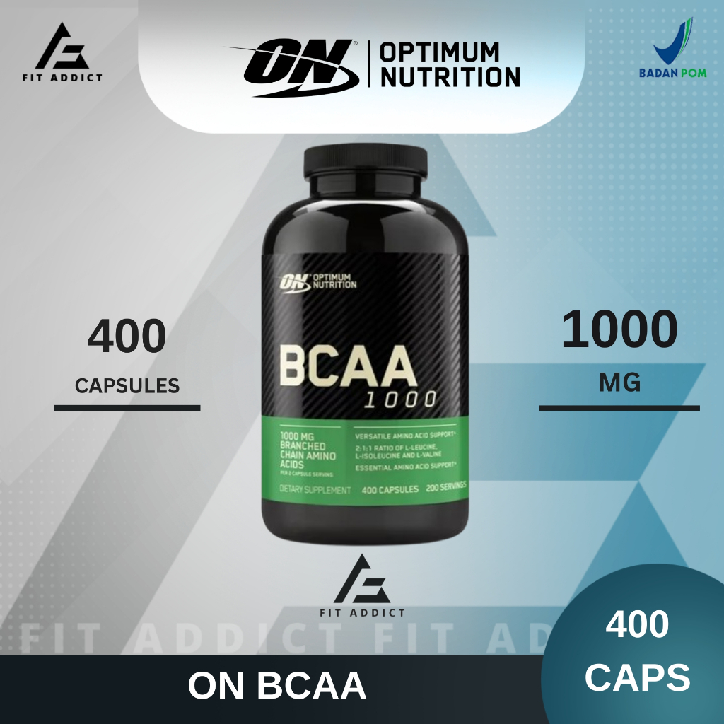 Jual ON BCAA 400 Capsule Caps 1000 mg 1000mg 200 Serving Optimum ...