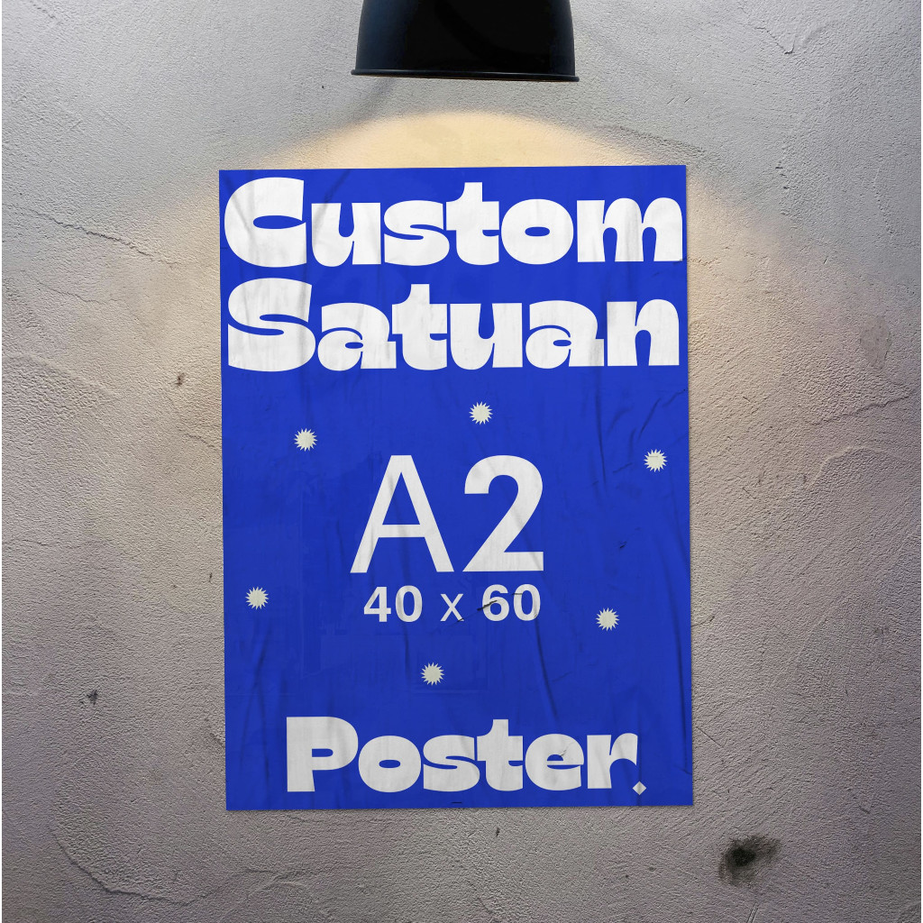 Jual Custom Poster A2 Premium Satuan Luster Paper High Quality | Shopee ...