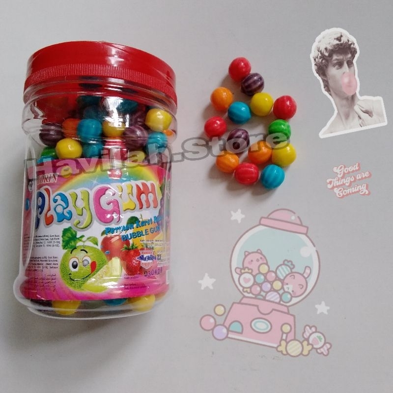 Jual PERMEN KARET KORIN BULAT WARNA | Shopee Indonesia