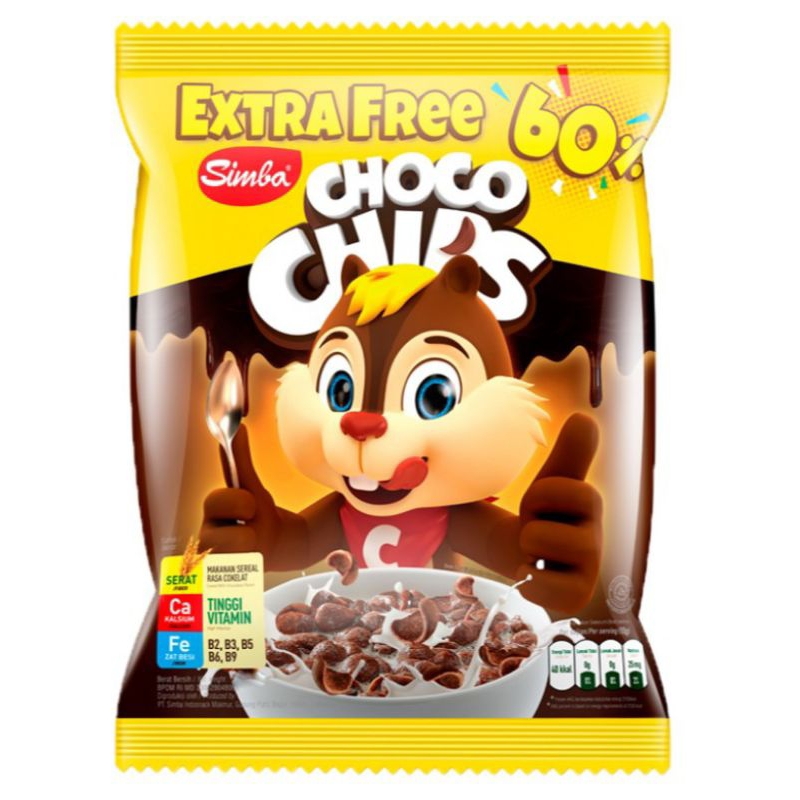 Jual Simba Choco Chips Sereal Cokelat 50 g | Shopee Indonesia