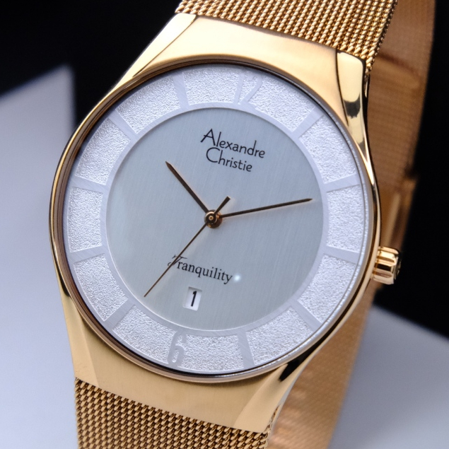 Jual Jam Alexandre Christie Pria Terbaru 2024 Original Tranquility Series AC 8331 Rosegold White Casual Formal Bisnis Shopee Indonesia