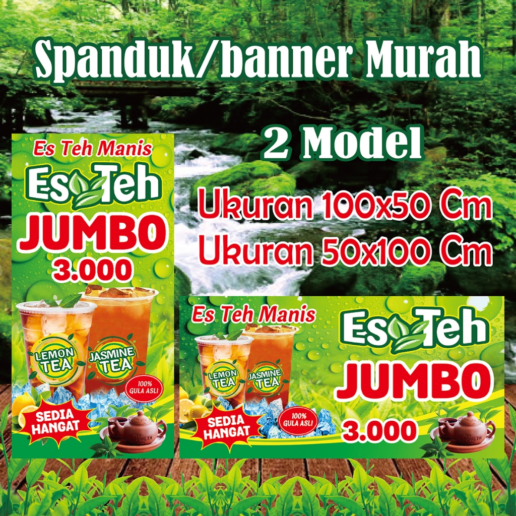 Jual Spanduk Banner Es Teh Manis Jumbo Segar | Shopee Indonesia