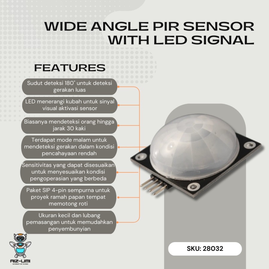 Jual Wide Angle PIR Motion Sensor | Shopee Indonesia